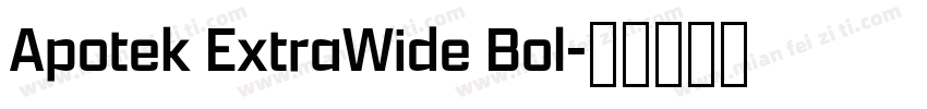 Apotek ExtraWide Bol字体转换